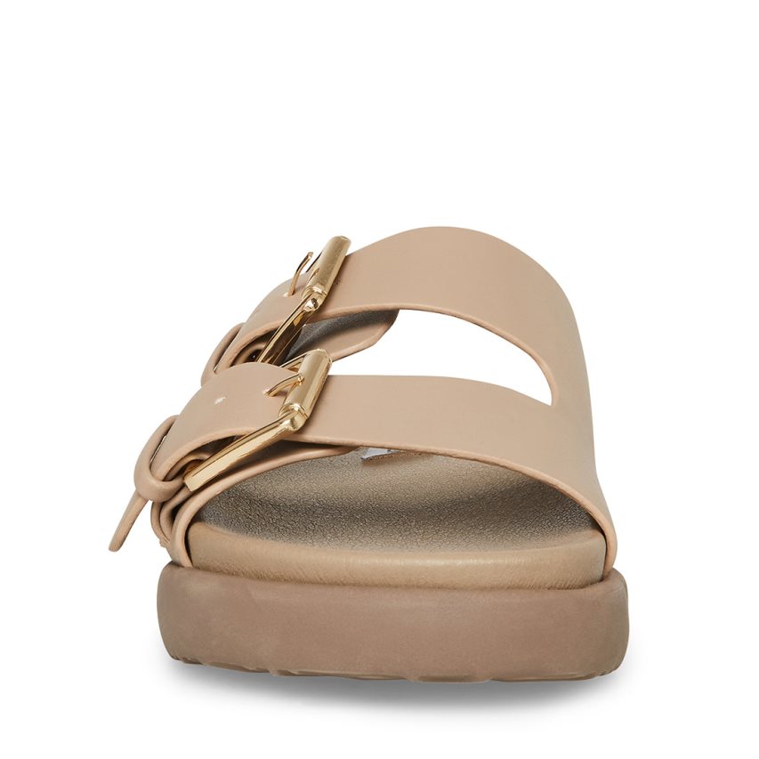 Sandalias de Diapositivas Steve Madden Nevara Mujer Beige | ES MW4E92